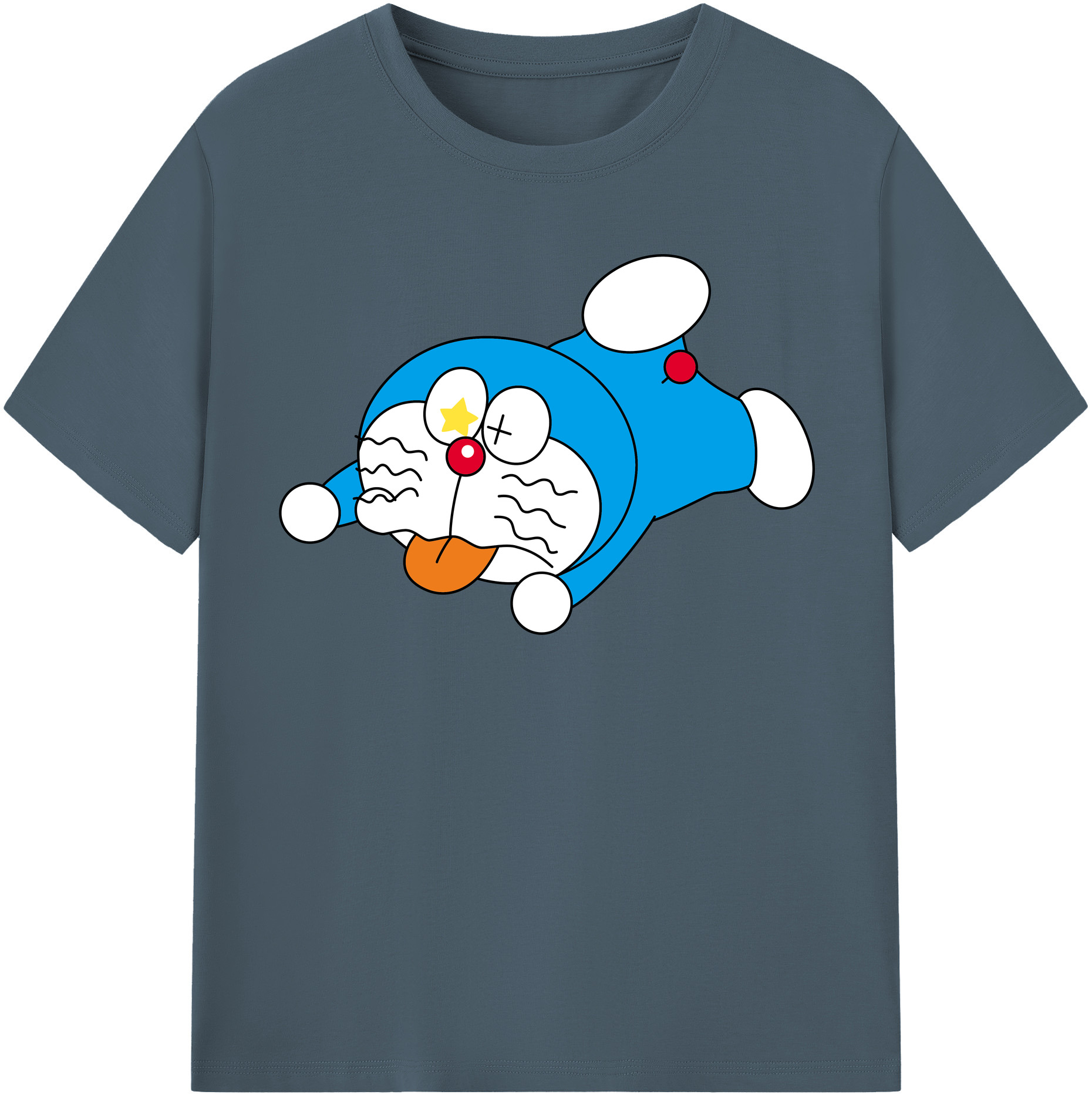 （画像用） ドラえもん Doraemon 綿100％半袖Tシャツ（フロントプリント）